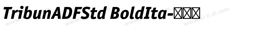 TribunADFStd BoldIta字体转换 TribunADFStd BoldIta字体转换